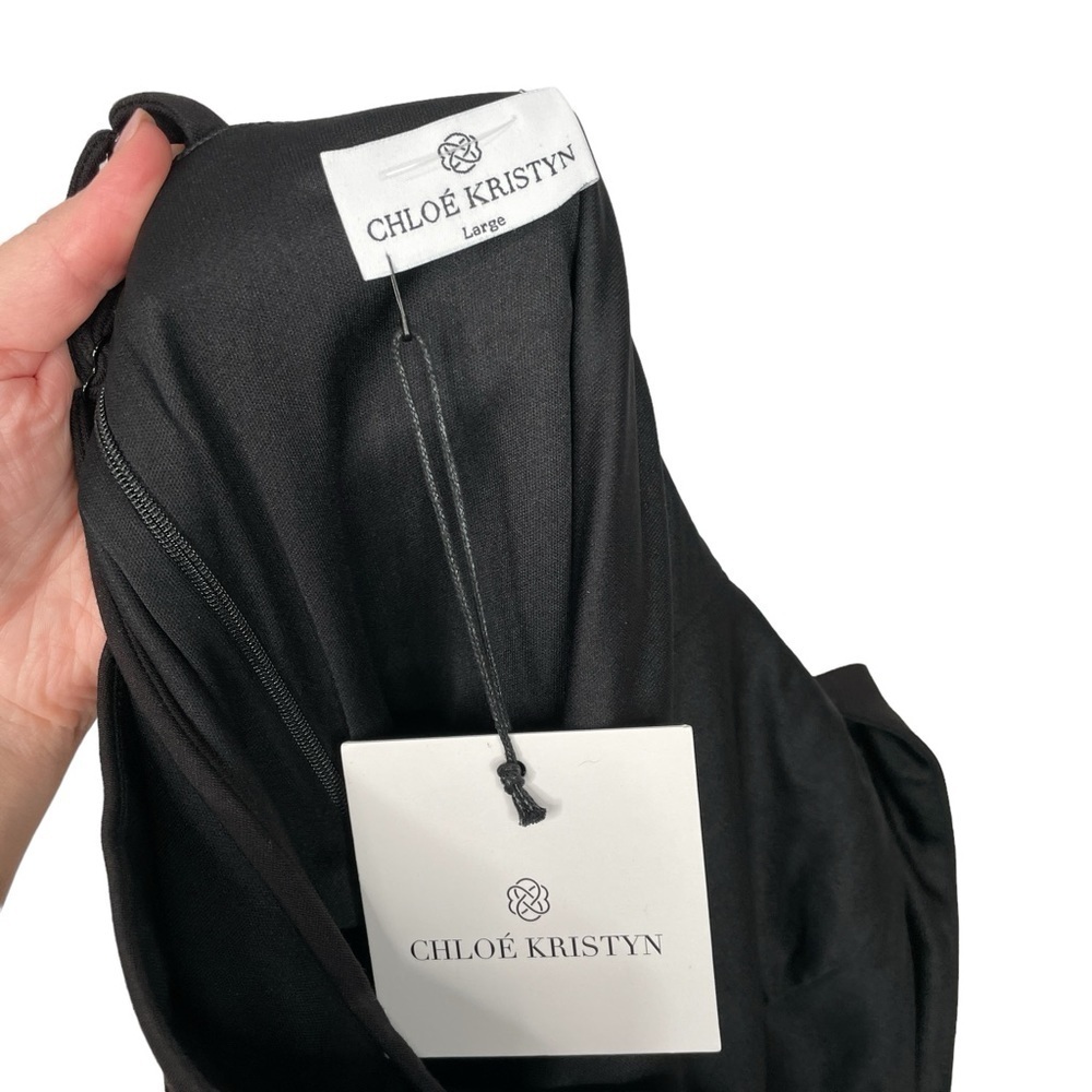 Chloe Kristyn Nicole Black Cutout One Shoulder Dress - Picture 10 of 11